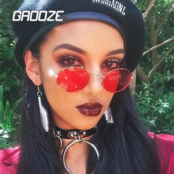 

GAOOZE Luxury Brand Sunglasses Women Round Glasses Sun Glass Designer Women's Sunglasses Woman Anti-glare Glasses LXD354