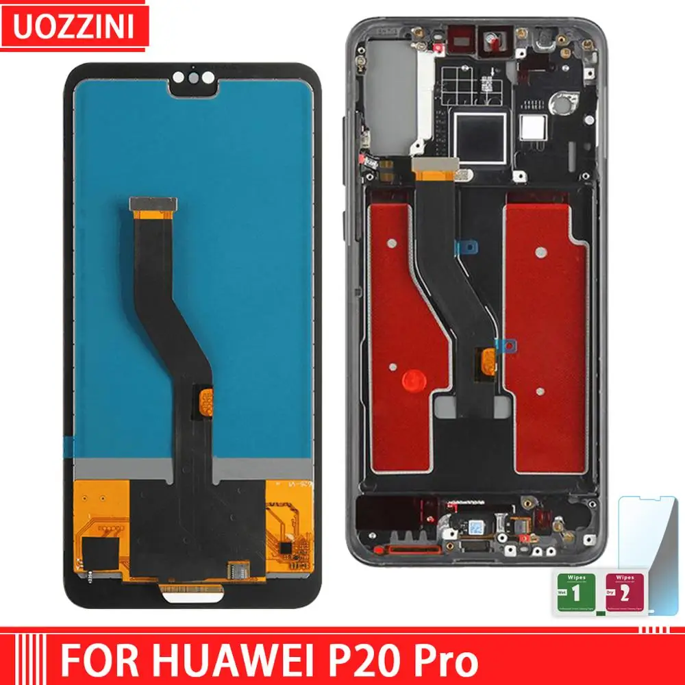 5 9 дюйма для Huawei P20 Pro ЖК-дисплей сенсорный экран с рамкой P20Pro зеркальная