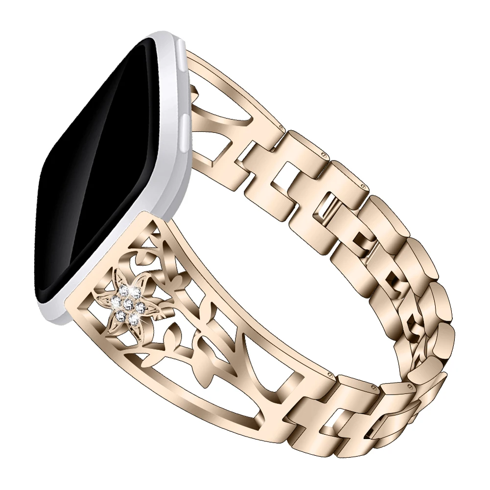 Watch versa lite Diamond-studded Steel Strap Drill strap Stainless Steel Watch Strap Replacement Wristband Watch Description: Watch versa lite Diamond-studded Steel Strap Drill strap Stainless Steel Watch Strap Replacement Wristband Watch Description: