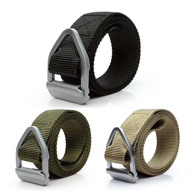 

Men Tactical Belt Nylon Webbing Waist Belt With Heavy-Duty Quick-Release Buckle CQB Camping Hiking Training Belt Strap