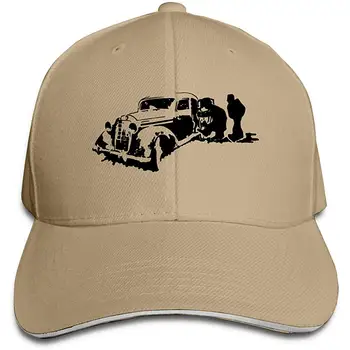 

Funny Old Car 3D Printed Funny Art Layout Adjustable Casquette Hat Cap Gray