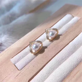 

NEW ARRIVAL 925 Sterling Silver Earrings Mountings Findings Settings Jewelry Parts Fittings Accessories for Pearls Beads Stones