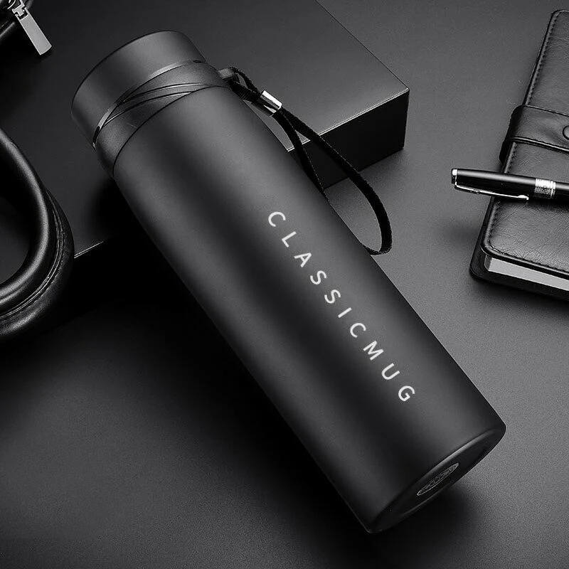 Top-650Ml Portable Stainless Steel Travel Mug Tea Water Coffee Bottle Flask Vacuum Car T-Hermos Cup