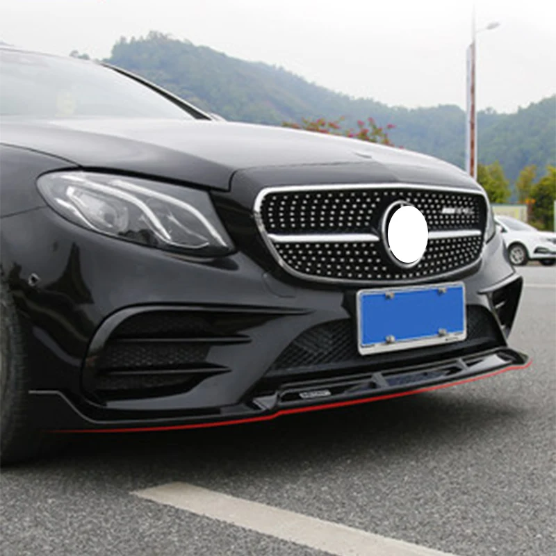 Для Mercedes Benz C200L C260L GLC260 A200L E300L стильная защита Бампера CLS класс углеродное волокно Передняя губная Лопата спойлер
