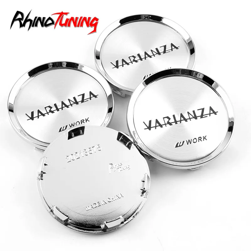 Set of 4 HONDA Face 69mm Clip 64mm ALLOY WHEELS CENTER CAPS SET Silver Black