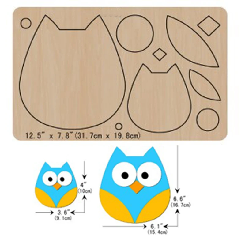 

Diy Owl Wood Cutting Die 2021 New Wooden Die Mould For Cut Leather Cloth Fit Common Die Cutting Machines on the Market