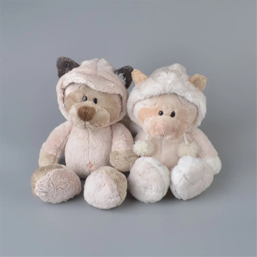 25 см-75 см серый Кот чивета енот мягкая плюшевая игрушка, кукла для малышей, супер мягкая немецкая игрушка,, подарок для детей