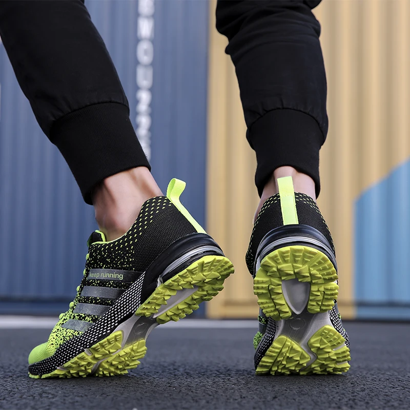 Hot Sale Green Running Shoes Unisex 6