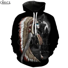 Жестокий зверь Волк и индийском стиле Толстовка Для мужчин модная футболка 3D принт Для мужчин Для женщин Толстовка Harajuku Стиль Уличная пуловер