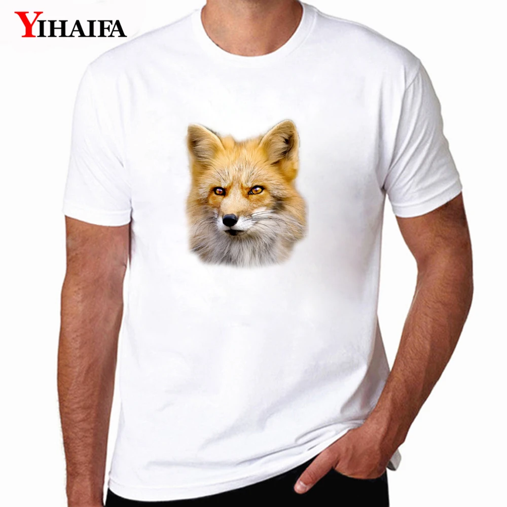 

Casual Men T-Shirt Hip Hop Animal Printed Tee Shirts Short Sleeve Casual Tops Mens Workout Shirts Harajuku Tees