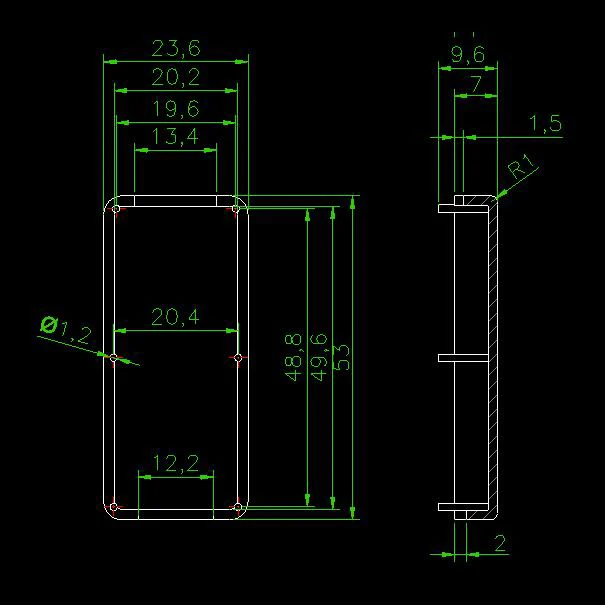 Пластиковая коробка для Usb накопителей электронный корпус флеш накопителя