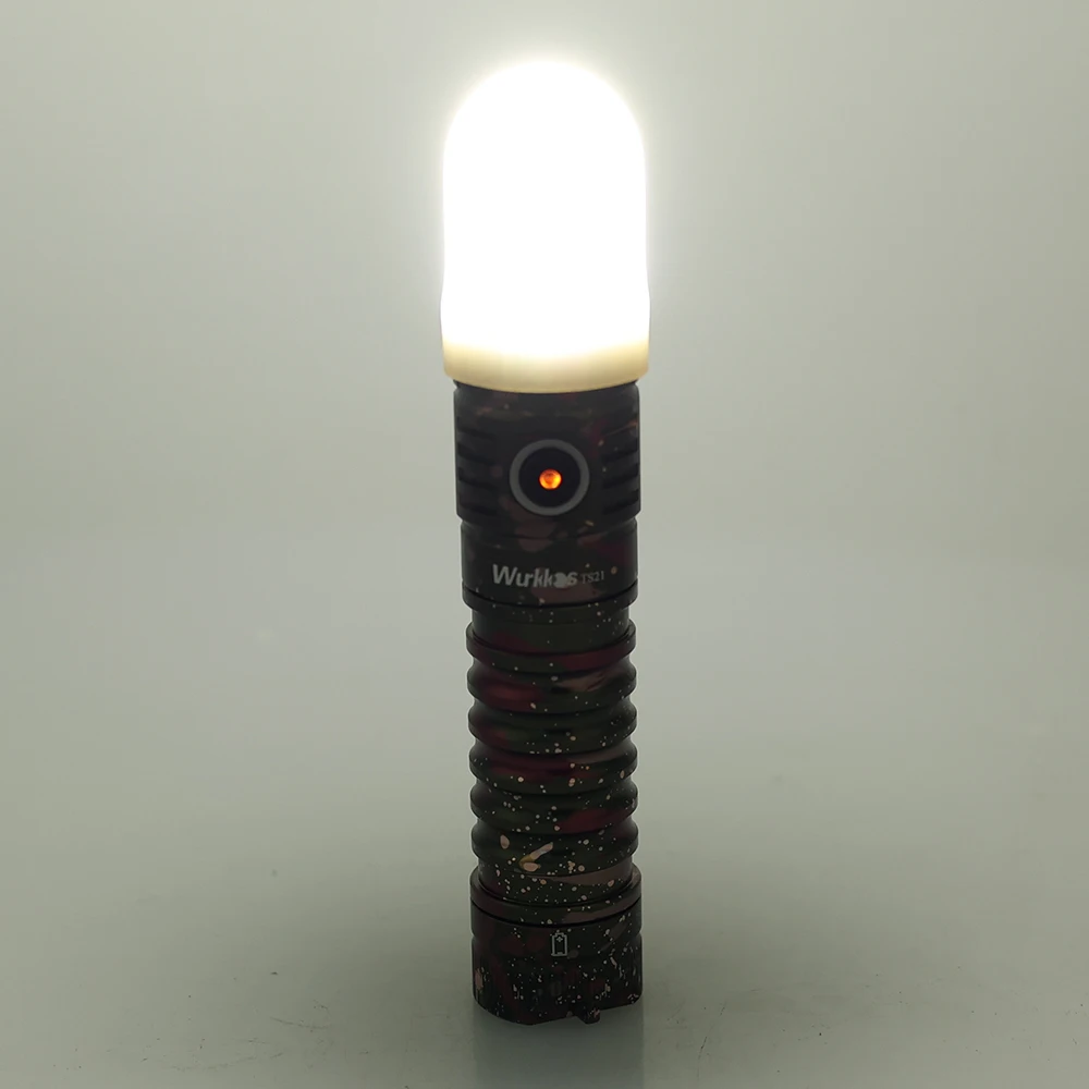 Wurkkos 2PCS White Diffuser for TS21 TS22 Soft Composite Materials Bright Indoor Reading Hiking Tent Lighting with Malleability