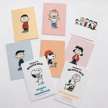 8 шт. Ins Peanuts изгой карта собаки милый мультфильм доска для сообщений доска для фото дисплей доска украшение стены визитная карточка дисплей