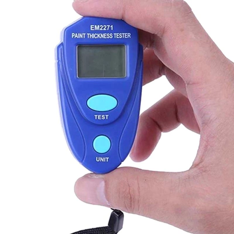K1KA Paint Meter Thickness with LCD Display Portable Size Gauge Auto Digital Calibration Data Hold | Инструменты