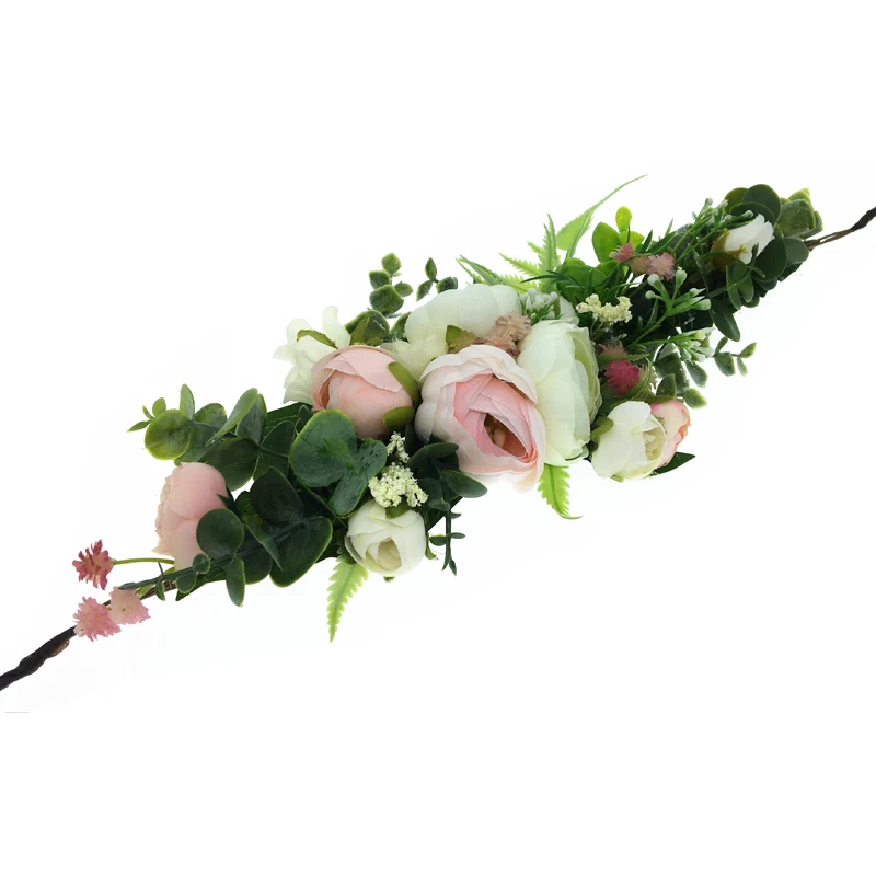 Women Wedding Flower Wreath Crown Festival Headband Women Hair Accessories Headdress Girl Floral Garland Wedding Floral Headwear - 2