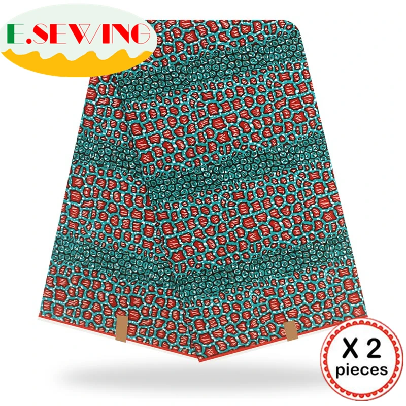 Анкара африканская восковая печатная ткань 12 ярдов Хлопок Воск Гана воск нигерийский стиль для шитья африканские платья одежда 111822