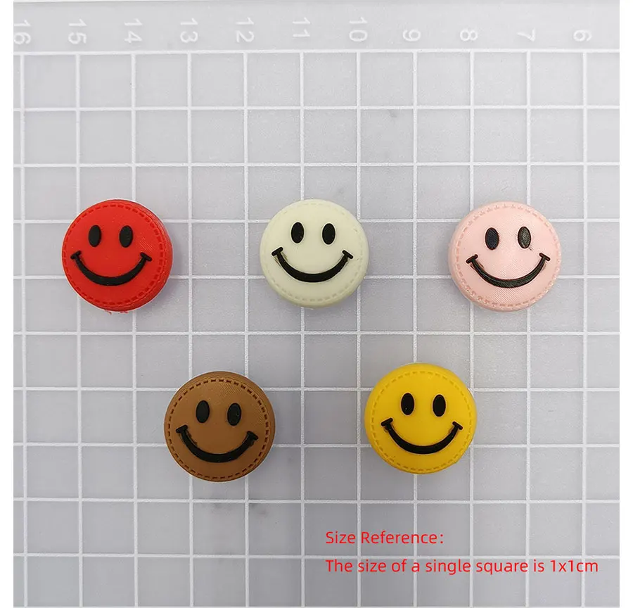 Dropshipping Colorful Smile Face PVC Shoe Charms Sandal Accessories Diy Shoe Buckle Decoration Jibz For Croc Charms Kid Gift