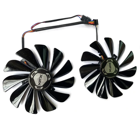 2PCS 95MM 4PIN FDC10U12S9-C  RX 5600XT 5700XT RX580 GPU Cooling Fan For XFX Radeon RX 5600 5700 XT RAW II Graphic Cards Fans