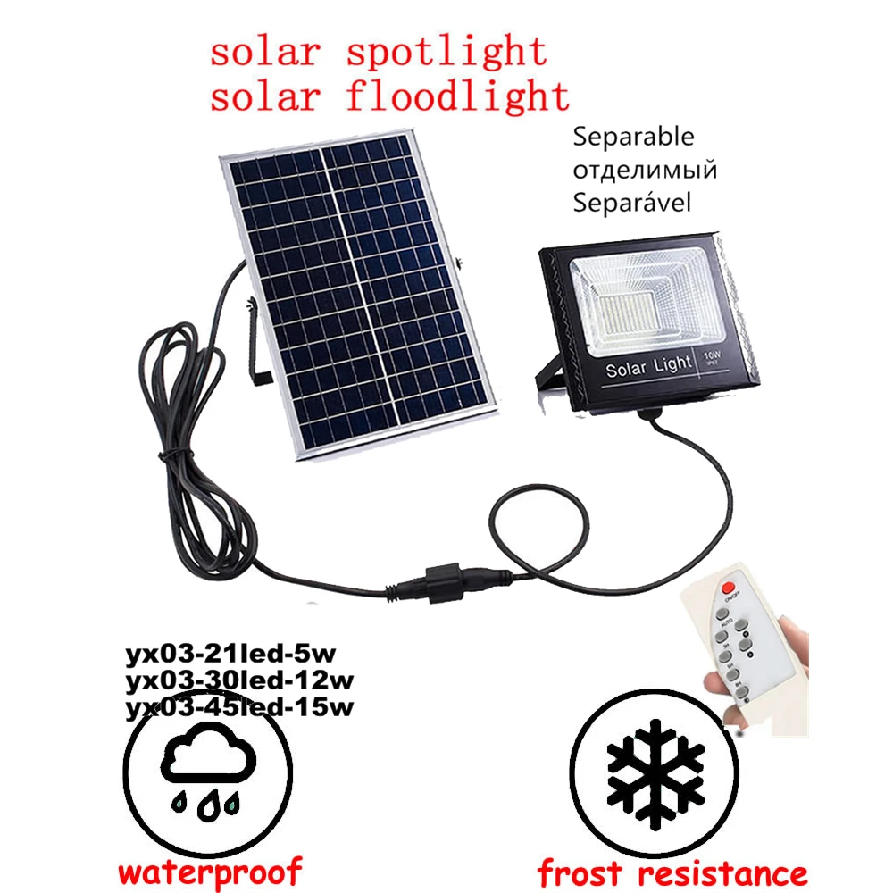 

Outdoor LED Solar Light Waterproof Auto Solar Wall Light Adjustable Solar Lamp For Garden Lighting remote timer split mount indo