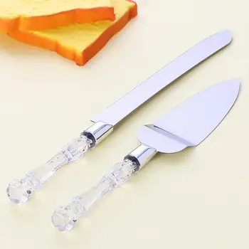 

Stainless Steel Knife And Shovel Two-piece Set Pizza Bread Knife Wedding Supplies Cake Knife Triangle Bread Shovel Baking Tools