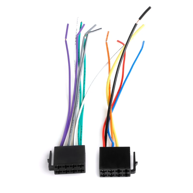 Universal fêmea iso cablagem carro adaptador de rádio conector fio plug kit para vw, para audi, para benz, para bmw, para honda