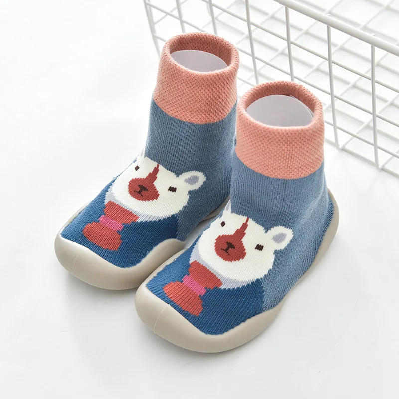 Детские ботиночки для новорожденных; рождественские милые теплые зимние ботиночки для мальчиков и девочек; удобные мягкие Нескользящие Детские ботиночки для малышей - Цвет: CYZZ005-4