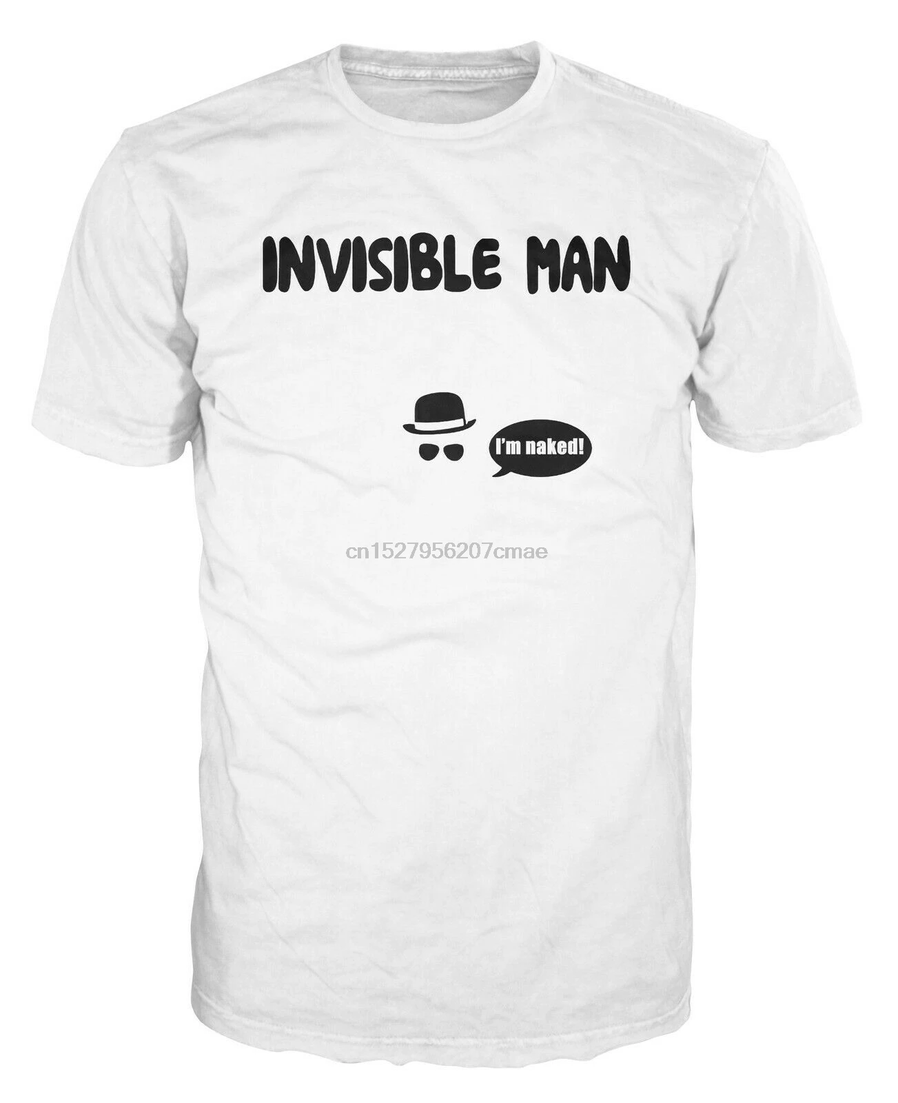 

Invisible Man Funny Cartoon Joke Stickmen Prank Chevy Chase Hipster T-Shirt