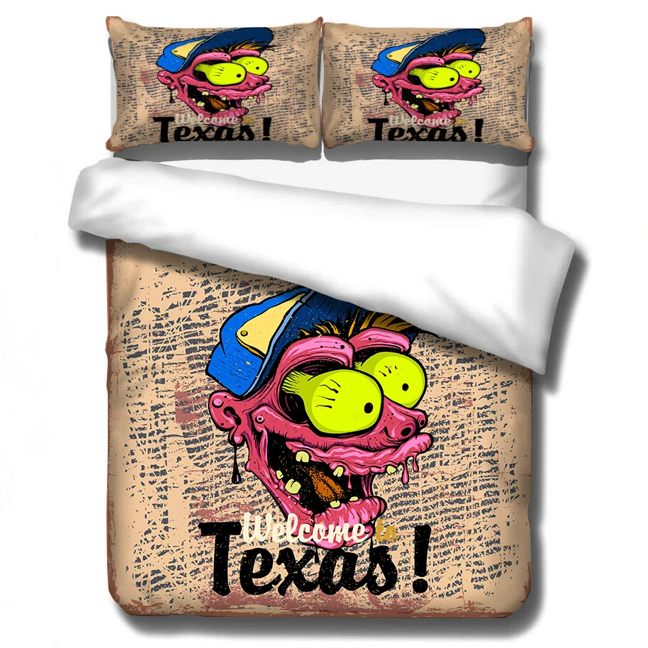 

2020 HOT Sale Pink Skull Plants vs. Zombies 3D Bedding Set Duvet Covers Pillowcases Comforter Bedding Sets Bedclothes
