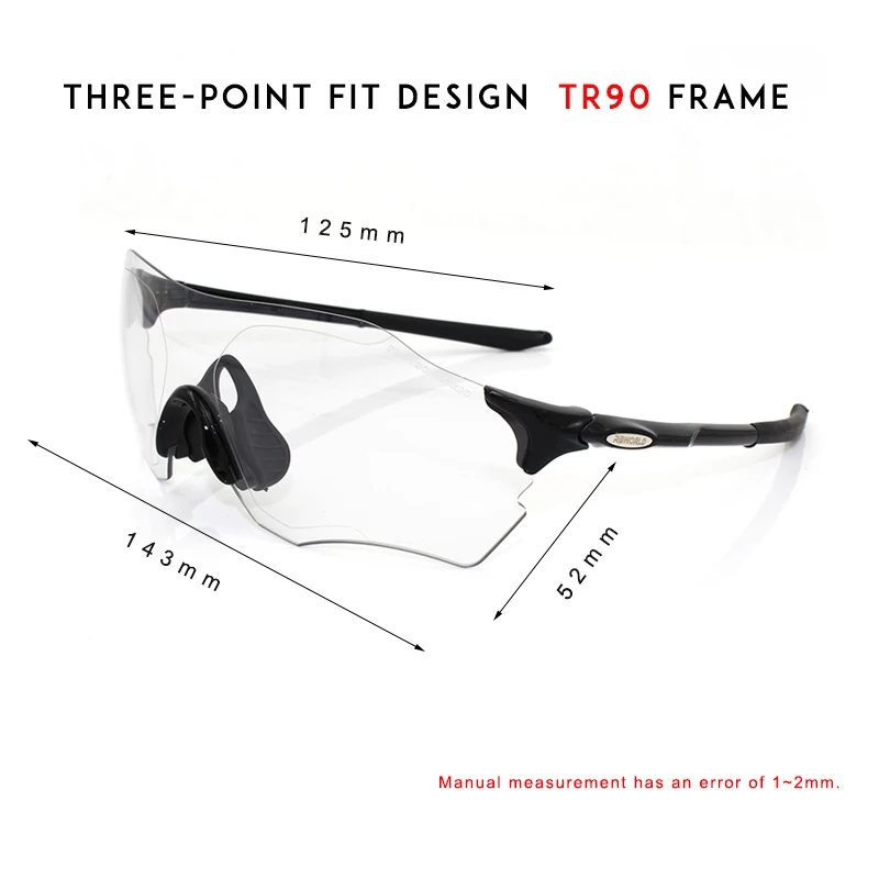 Photochromic Cycling Sunglasses Mountain Bike Goggles Cycling Eyewear Bicycle Sunglasses Cycling Glasses