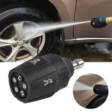 

Top Pressure Washer Nozzle 5 In 1 G1/4" Quick Realease Car Washer Nozzle Adapter 3600PSI High Pressure Water Gun Spray Nozzle
