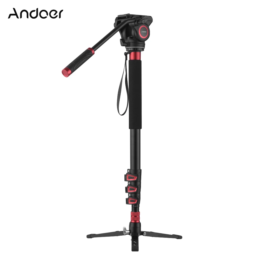 

Andoer MFA-324K Professional Aluminum Alloy Flip Lock Monopod 4-Section Telescopic Camera Monopod for DSLR Camera