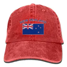 Бейсболка унисекс из окрашенной пряжи, джинсовая кепка с флагом Новой Зеландии, регулируемая бейсболка, Охотничья Кепка