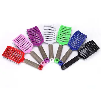 

Hair Scalp Massage Comb Hairbrush Bristle Nylon Women Wet Curly Detangle Hair Brush for Salon Hairdressing Styling Tools
