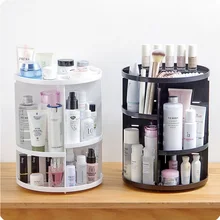Nieuwe 360 Graden Rotatie Wit/Zwart/Roze Cosmetica Opbergdoos Mode Spin multifunctionele Afneembare Make Schoonheid organizer(China)