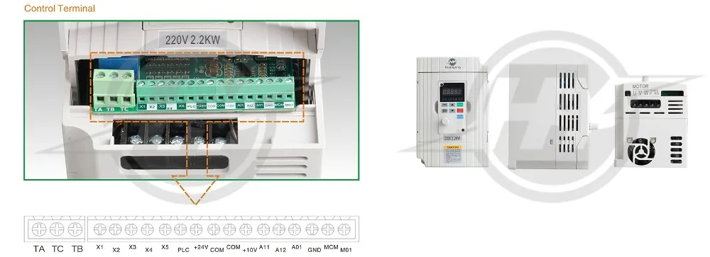 Huangyang Мини экономичный Инвертор VFD 220 кВт в инвертор с переменной частотой прямые продажи с фабрики