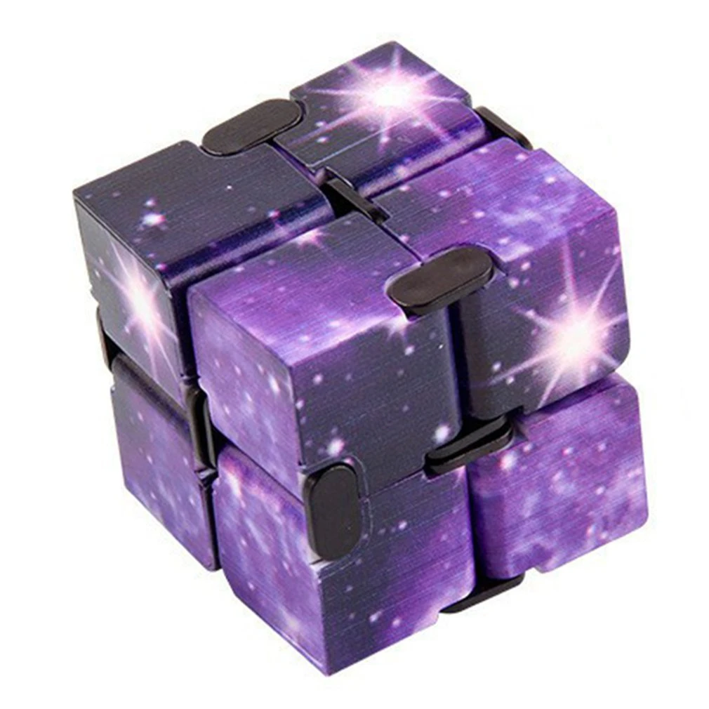 21 Infinity Cube Galaxy Fidget Toy Anti Stress Relief Hand Flip Cube Anxiety Sensory Toy For Children Autism Adhd Magic Cube Christmas Hats Aliexpress