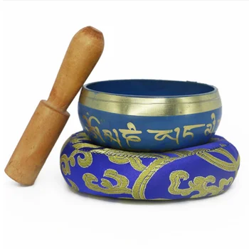 

Handmade Buddha Singing Bowls Yoga Supplies Bronze Meditation Bowl Sound music therapy copper Tibetan Singing Bowl #2