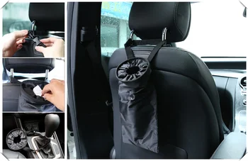 

Car seat back garbage bag Oxford cloth portable Sundries for BMW R59 R60 R61 R50 R52 R56 R57 R58 R23 R55