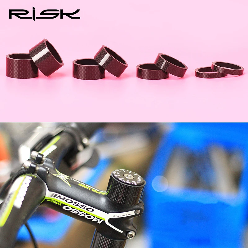 Рискованная углеродная волоконная шайба для велосипеда 3k углеродная велосипедная шайба для рулевой колонки для 28,6 мм вилка 3 мм 5 мм 10 мм 15 мм 20 мм