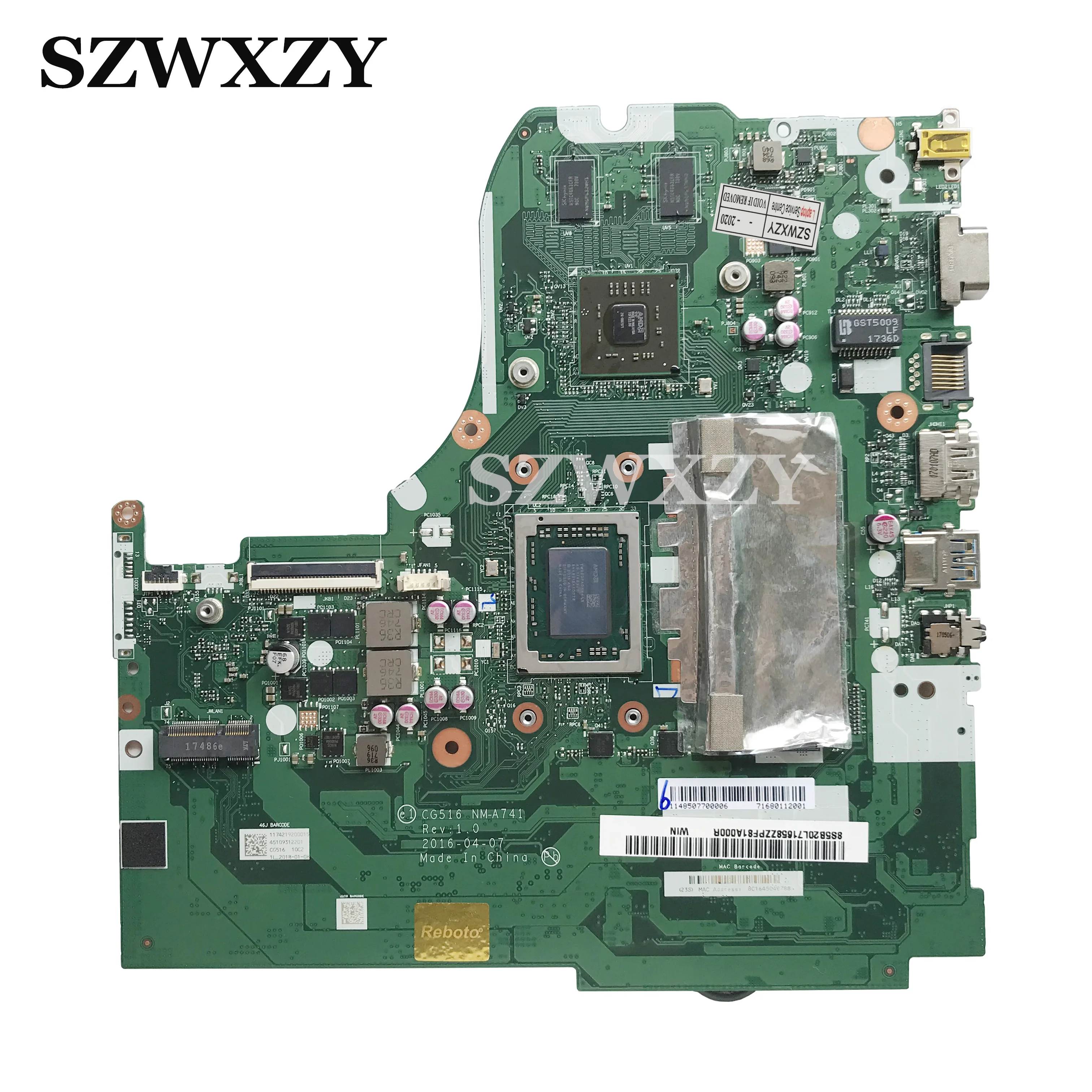 Материнская плата для ноутбука Lenovo ideapad 310-15ABR FX9800P CPU 5B20L71658 CG516 NM-A741 | Компьютеры и