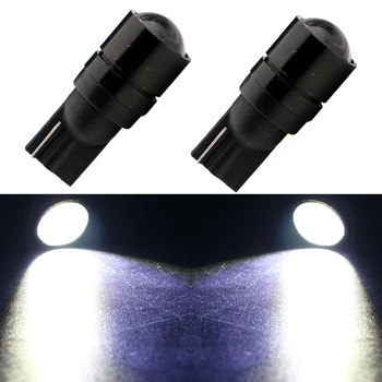 

10/100pcs 24V DC T10 3 Led 3W Lens Chips W5W 240lm Bulbs Car Door Lights Pathway Lighting Clearance Lights White