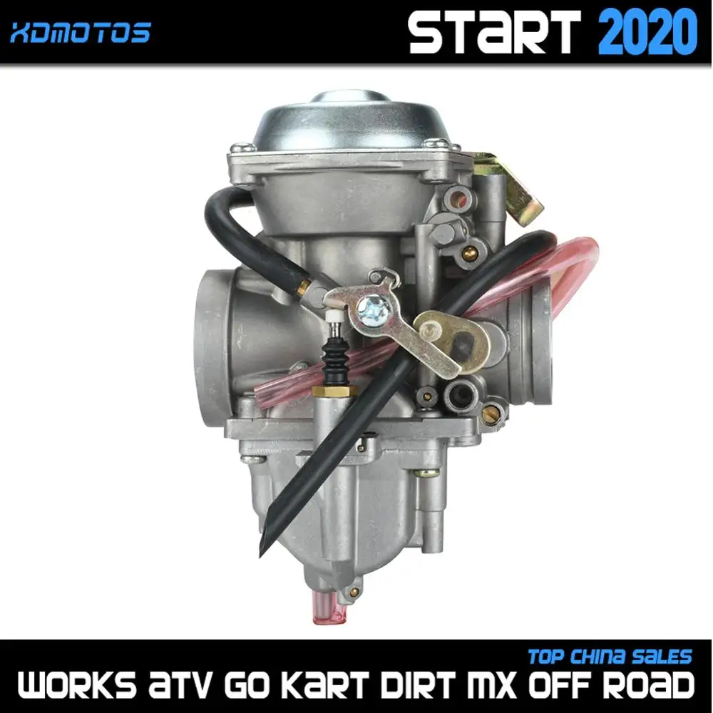 Мотоцикл Карбюратор Carb 34 мм карбюратор для Jianshe Hensim 400 JS400 HS400 ATV Quad YamaBuggy 400cc Картинг
