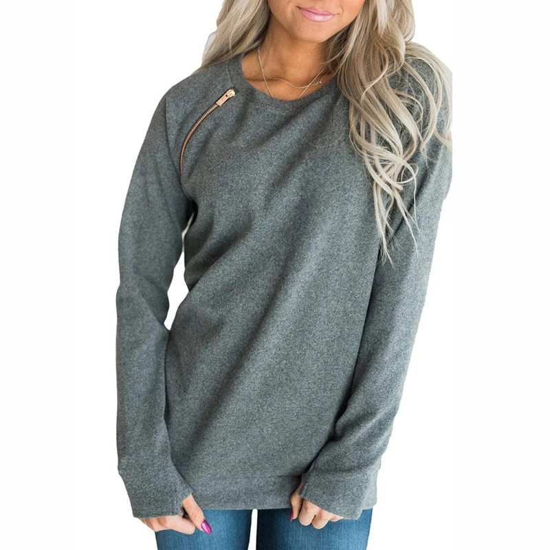 Модная женская однотонная толстовка на молнии, толстовки Sudaderas, спортивные костюмы, пуловер с капюшоном, топы, повседневная женская одежда