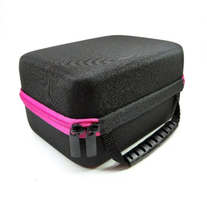 Hot Pink Комбинированная Портативная сумка для хранения эфирных масел EVA, флакон с эфирными маслами, модная женская сумка-тоут для духов - Цвет: Hot Pink