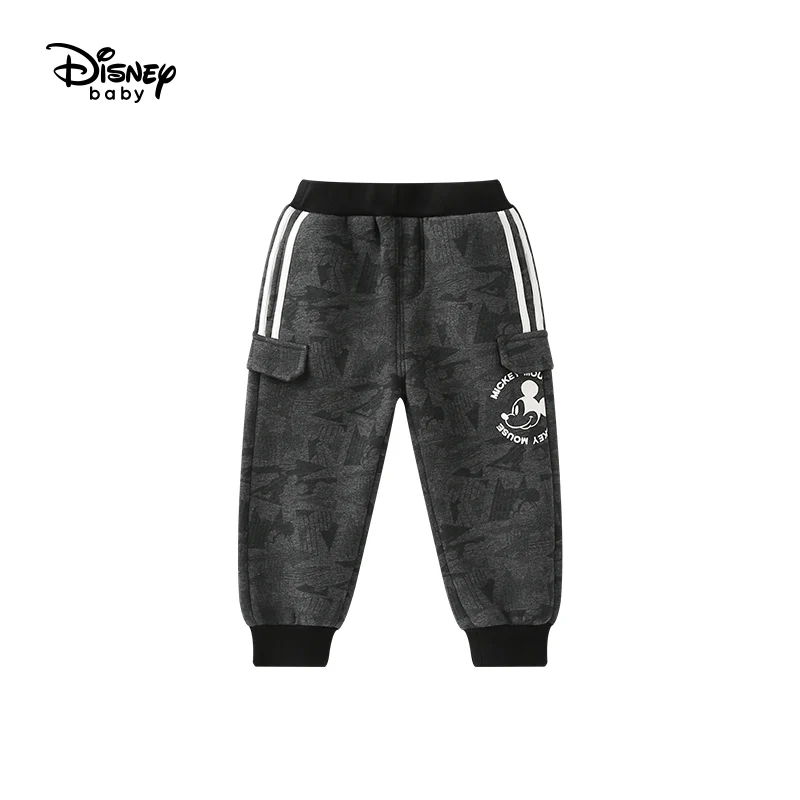 Детская одежда disney; Спортивные Повседневные брюки; модные брюки для малышей; плотные бархатные брюки для мальчиков; штаны для девочек; детские штаны