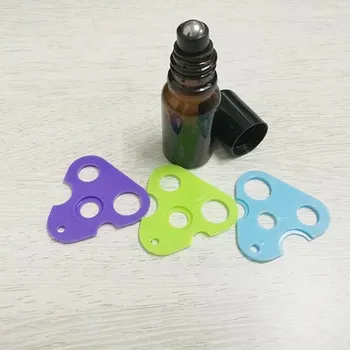 

10PCS Triangle Leaf Shape Essential Oil Opener Key Corkscrew Tool Remover For Roller Balls Caps Accessories Refillable Bottles
