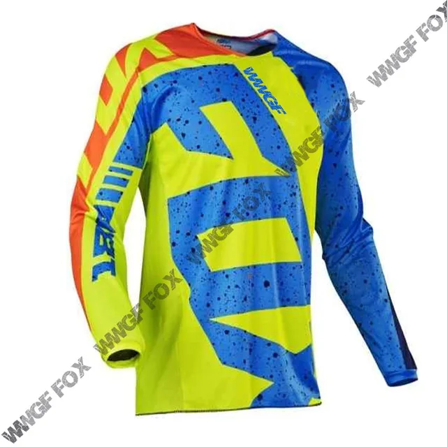 2021 customize team moto mtb motocross jersey Enduro Maillot Hombre DH BMX MX  Cycling Downhill jersey green