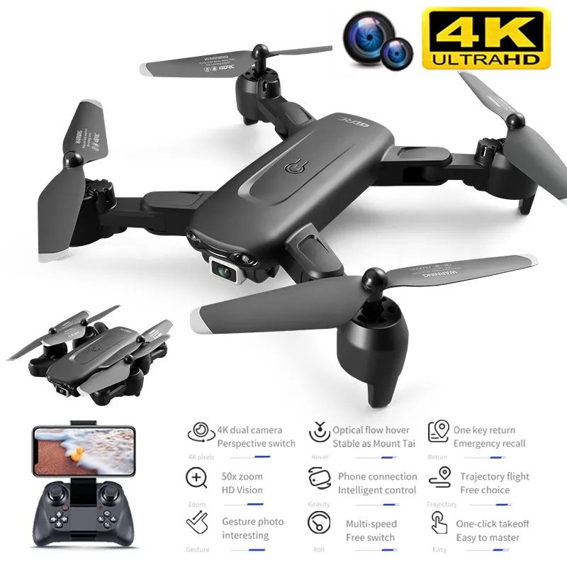 2021 Новый Дрон 4K камера HD широкоугольная 1080P WiFi Fpv оптический поток Квадрокоптер