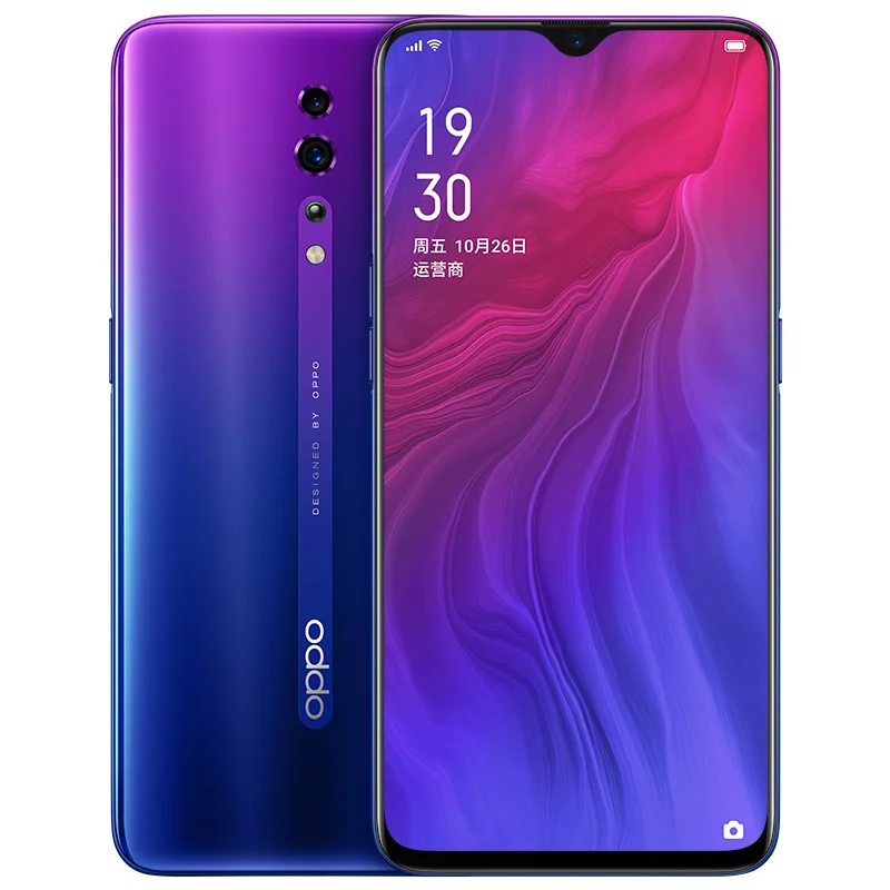 Смартфон OPPO Reno Android 9,0 Octa Core 3 камеры 48MP+ 5MP 3765mAh 6,4 дюймов NFC 2340*1080 отпечаток пальца ID