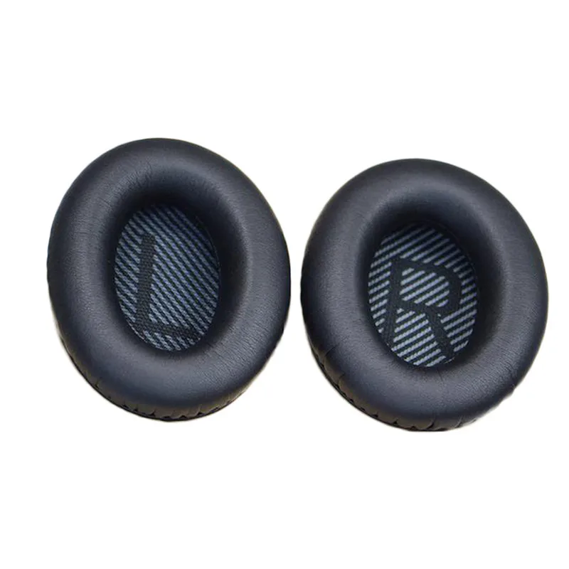 Replacement Earpads Ear Pad Cushion Cover Fit For BOSE QC35 QC25 QC15 AE2 Headphone Memory Foam Pads Ear Cover Repair Parts - Цвет: black